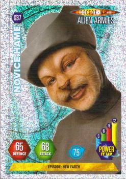 2009 Panini Doctor Who Alien Armies - Glitter Foil #G37 Novice Hame Front