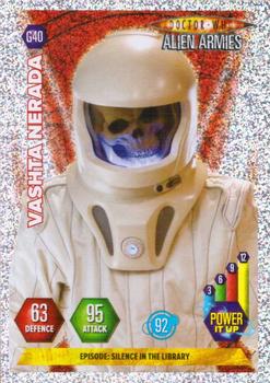 2009 Panini Doctor Who Alien Armies - Glitter Foil #G40 Vashta Nerada Front