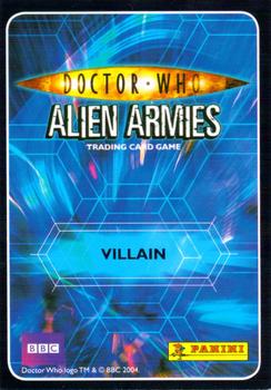 2009 Panini Doctor Who Alien Armies - Super Foil #F1 Sycorax Leader Back