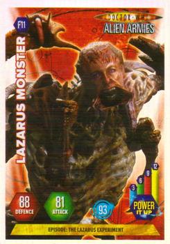 2009 Panini Doctor Who Alien Armies - Super Foil #F11 Lazarus Monster Front