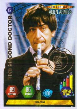 2009 Panini Doctor Who Alien Armies - Super Foil Embossed #E2 The Second Doctor Front