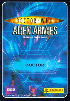 2009 Panini Doctor Who Alien Armies - Super Foil Embossed #E7 The Seventh Doctor Back