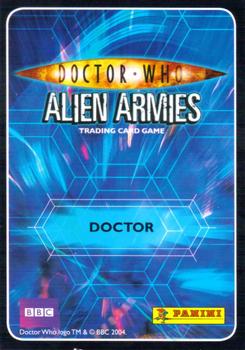 2009 Panini Doctor Who Alien Armies - Super Foil Embossed #E8 The Eighth Doctor Back