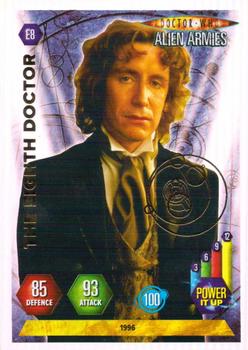 2009 Panini Doctor Who Alien Armies - Super Foil Embossed #E8 The Eighth Doctor Front