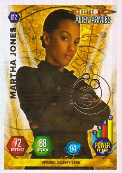 2009 Panini Doctor Who Alien Armies - Super Foil Embossed #E12 Martha Jones Front