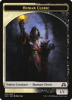2016 Magic the Gathering Shadows over Innistrad - Tokens #010/018 Human Cleric Front