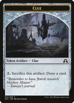 2016 Magic the Gathering Shadows over Innistrad - Tokens #014/018 Clue Front