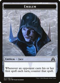 2016 Magic the Gathering Shadows over Innistrad - Tokens #017/018 Emblem – Jace Front