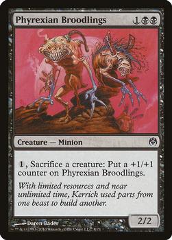 2010 Magic the Gathering Duel Decks:  Phyrexia vs. The Coalition #8 Phyrexian Broodlings Front