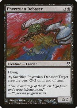 2010 Magic the Gathering Duel Decks:  Phyrexia vs. The Coalition #10 Phyrexian Debaser Front
