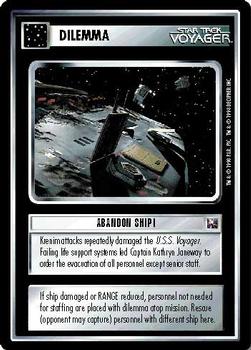 1995 Decipher Star Trek First Edition Promotional & Tournament  Cards #NNO Abandon Ship! Front