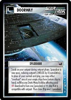 1995 Decipher Star Trek First Edition Promotional & Tournament  Cards #NNO Spacedoor Front