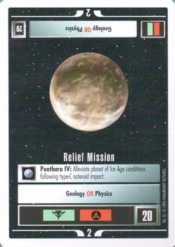 1995 Decipher Star Trek Warp Pack #NNO Relief Mission Front
