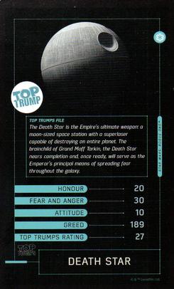 2016 Top Trumps Star Wars Rogue One #NNO Death Star Front