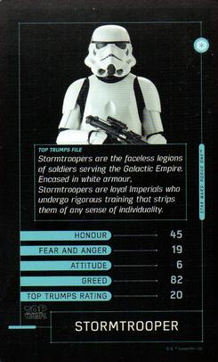 2016 Top Trumps Star Wars Rogue One #NNO Stormtrooper Front