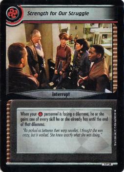 2004 Decipher Star Trek 2nd Edition Reflections 2.0 Foils Expansion #6P38 Strength for Our Struggle Front