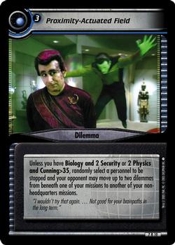 2005 Decipher Star Trek 2nd Edition Strange New Worlds  Expansion #10 Proximity-Actuated Field Front