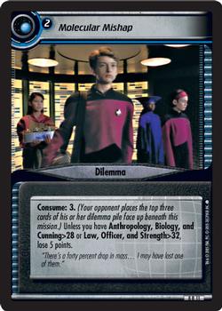 2006 Decipher Star Trek 2nd Edition To Boldly Go Expansion #11 Molecular Mishap Front