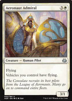 2017 Magic the Gathering Aether Revolt #2 Aeronaut Admiral Front