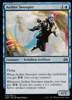 2017 Magic the Gathering Aether Revolt #26 Aether Swooper Front