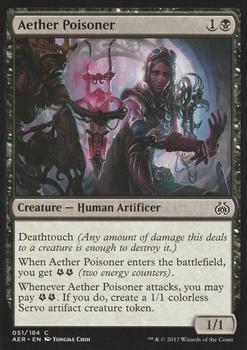 2017 Magic the Gathering Aether Revolt #51 Aether Poisoner Front