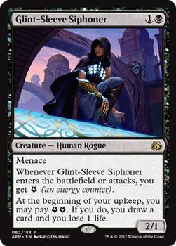 2017 Magic the Gathering Aether Revolt #62 Glint-Sleeve Siphoner Front