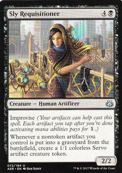 2017 Magic the Gathering Aether Revolt #72 Sly Requisitioner Front