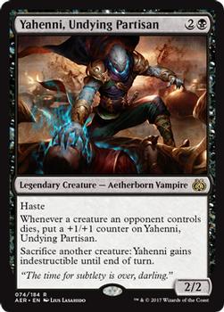 2017 Magic the Gathering Aether Revolt #74 Yahenni, Undying Partisan Front