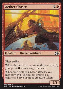 2017 Magic the Gathering Aether Revolt #76 Aether Chaser Front