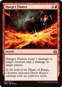 2017 Magic the Gathering Aether Revolt #84 Hungry Flames Front