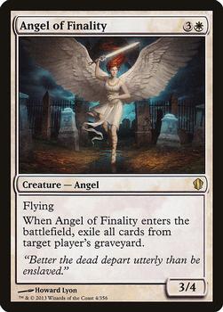 2013 Magic the Gathering Commander 2013 #4 Angel of Finality Front