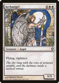 2013 Magic the Gathering Commander 2013 #5 Archangel Front