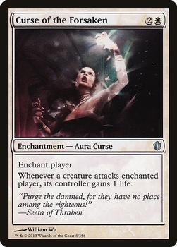 2013 Magic the Gathering Commander 2013 #8 Curse of the Forsaken Front