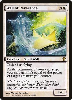 2013 Magic the Gathering Commander 2013 #26 Wall of Reverence Front