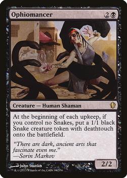2013 Magic the Gathering Commander 2013 #84 Ophiomancer Front