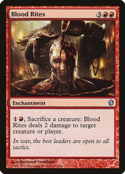 2013 Magic the Gathering Commander 2013 #101 Blood Rites Front