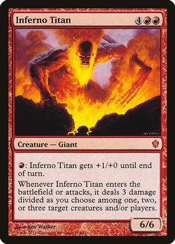 2013 Magic the Gathering Commander 2013 #114 Inferno Titan Front