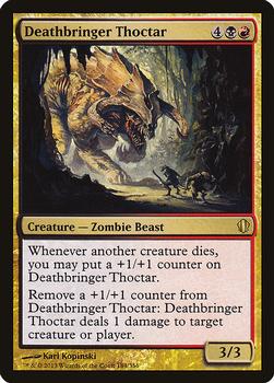 2013 Magic the Gathering Commander 2013 #184 Deathbringer Thoctar Front