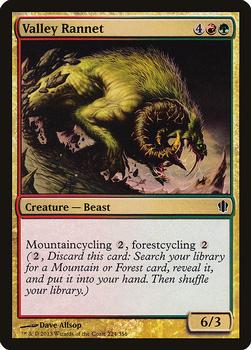 2013 Magic the Gathering Commander 2013 #224 Valley Rannet Front