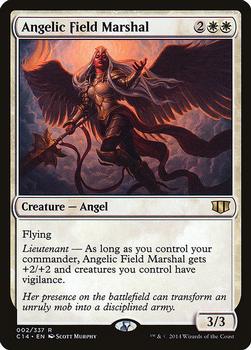 2014 Magic the Gathering Commander 2014 #2 Angelic Field Marshal Front