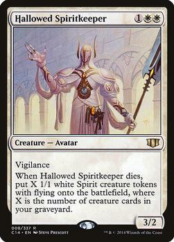 2014 Magic the Gathering Commander 2014 #8 Hallowed Spiritkeeper Front