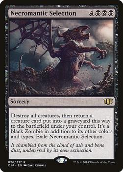 2014 Magic the Gathering Commander 2014 #26 Necromantic Selection Front