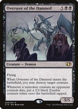 2014 Magic the Gathering Commander 2014 #28 Overseer of the Damned Front