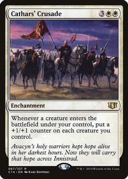 2014 Magic the Gathering Commander 2014 #67 Cathars' Crusade Front