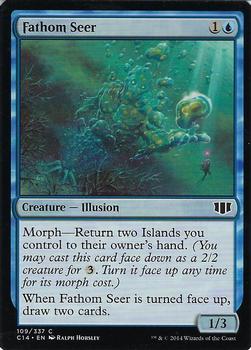 2014 Magic the Gathering Commander 2014 #109 Fathom Seer Front