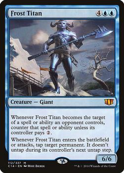2014 Magic the Gathering Commander 2014 #112 Frost Titan Front