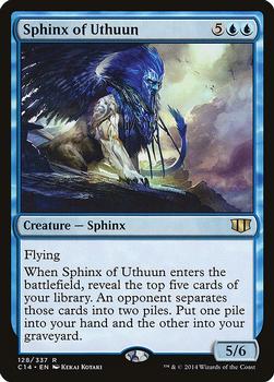 2014 Magic the Gathering Commander 2014 #128 Sphinx of Uthuun Front