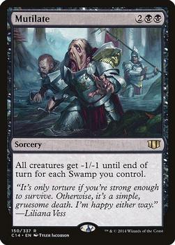 2014 Magic the Gathering Commander 2014 #150 Mutilate Front