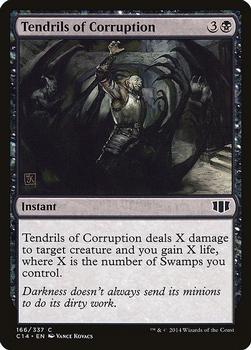2014 Magic the Gathering Commander 2014 #166 Tendrils of Corruption Front