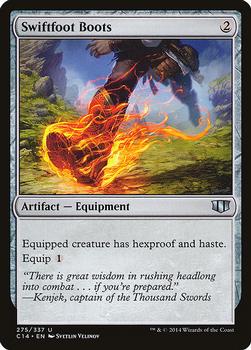 2014 Magic the Gathering Commander 2014 #275 Swiftfoot Boots Front